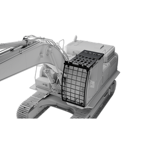 FOPS, ROPS, excavator cab guarding, Hitachi & John Deere excavators, ZX160, ZX180, ZX190, ZX200, ZX210, 230, ZX250, 260, ZX290, ZX300, ZX350, 380, ZX470, ZX490