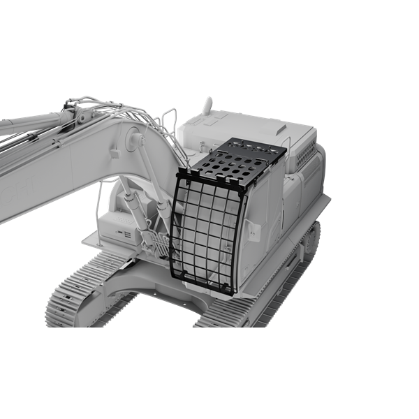 FOPS, ROPS, excavator cab guarding, Hitachi & John Deere excavators, ZX160, ZX180, ZX190, ZX200, ZX210, 230, ZX250, 260, ZX290, ZX300, ZX350, 380, ZX470, ZX490