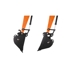 Hitachi Excavator pin on hydraulic couple with reversable bucket positioning 