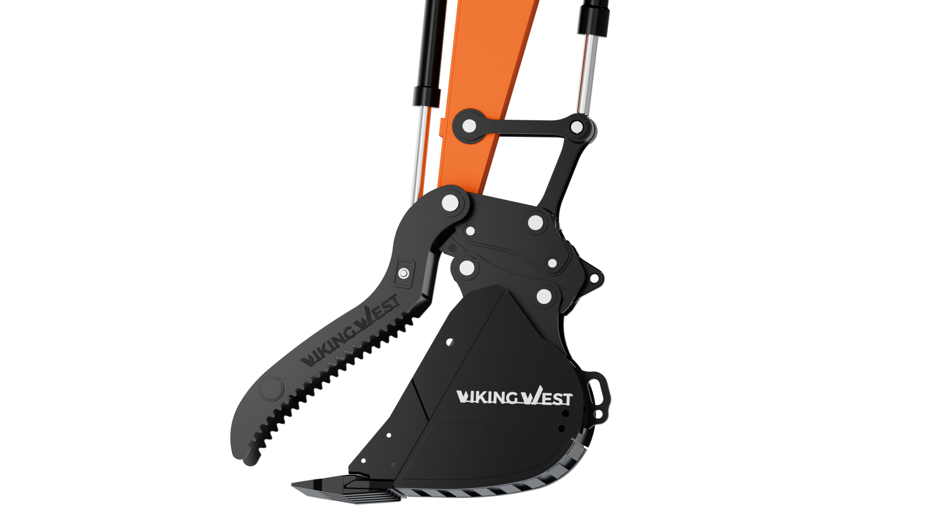 Viking West VW Hydraulic Pin Grabber coupler thumb dig trenching bucket for Hitachi John Deere excavator compact