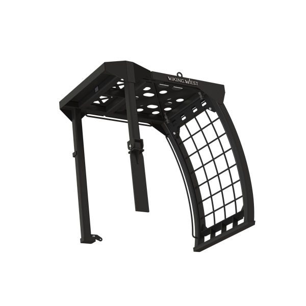 FOPS Falling Object Protective Structure ROPS Guarding Excavator Hitachi FOPS ZX135 JD135 reduced tail swing reduced radius guarding